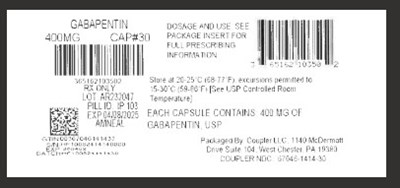 Label (Gabapentin 400mg)
